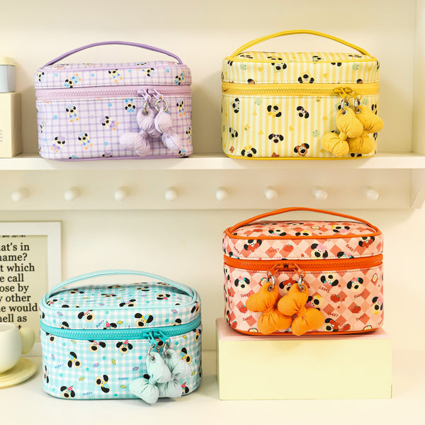 Cosmetic bag women's new fashionable portable large-capacity cosmetic storage bag high-value travel toilet bag