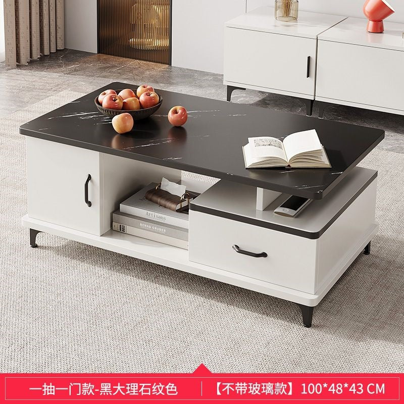 Coffee table for home living room tv cabinet light luxury minimalist modern small apartment tea table european style tempered glass table