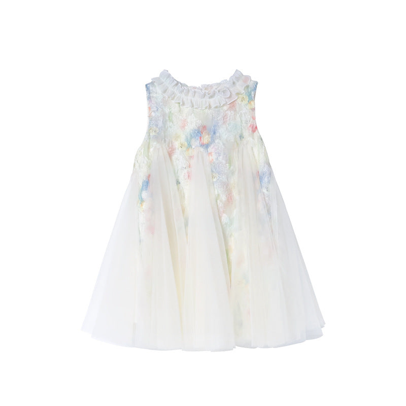 【clearance】 summer girls' dress - casual & stylish a-line sundress with round neck - princess dress for girls