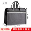 Oxford cloth a4 zipper file folder - men's office document bag, waterproof, large capacity briefcase with custom printing