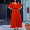 spring new arrival: sexy off-the-shoulder pleated evening gown - european & american style women's dress for cross-border e-commerce