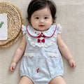 Summer sweet floral romper baby clothes girl outfit summer chic lightweight bodysuit
