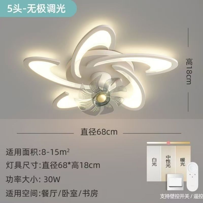 New arrival bedroom fan light casual modern living room ceiling fan light kids room ceiling light with fan light zhongshan lighting