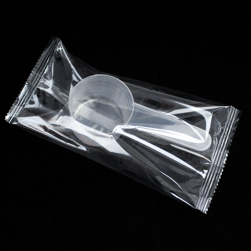 Individually wrapped plastic spoons, 60ml measuring spoons, laundry detergent spoons, powder, feed, fertilizer, non-food grade, water capacity 60g
