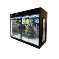 All-in-one glass flower room cold storage for flower shops: fresh flower preservation cabinet, refrigerated display case, cold room, and freezer