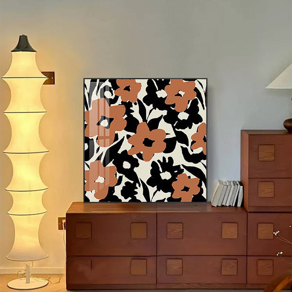 Simple abstract flower decorative painting Nordic living room sofa background wall art hanging painting dining room restaurant creative mural