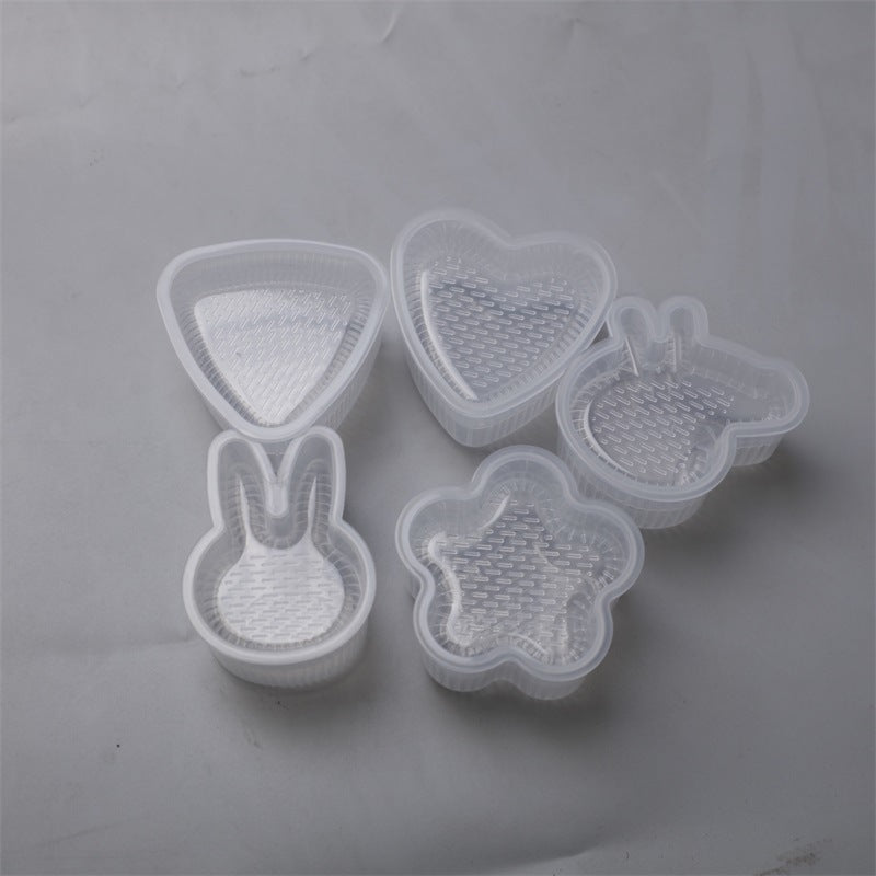 Multi-layer rice ball mold heart shape diy military ship sushi mold baking tool multi-layer sushi supplementary food bento tool