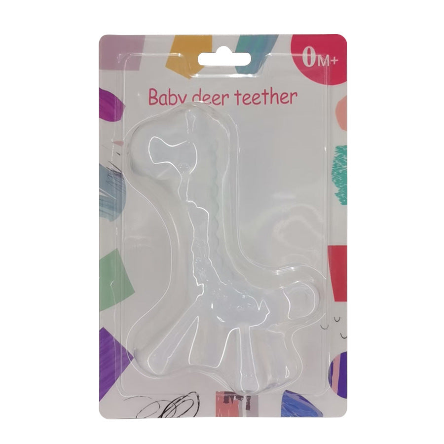 English card baby toothpaste baby silicone molar toy can be boiled food grade silicone bite music wholesale