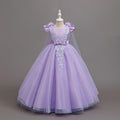 fashionable girl dress shawl elegant clothing girl dress kids princess dress new arrival