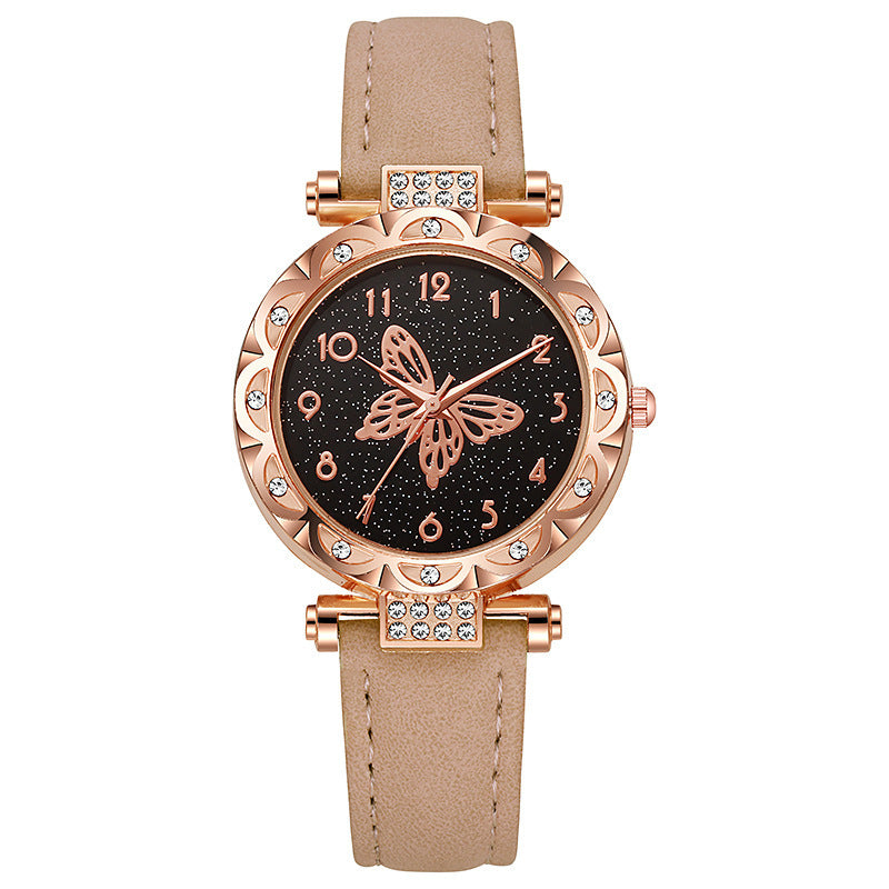 Wholesale direct sales: new fashionable women's watches for cross-border e-commerce - stylish, minimalist butterfly quartz watches