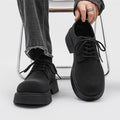 Thick sole big toe shoes british couple martin classy sense business leather shoes height-increasing casual leather shoes handsome derby men's shoes