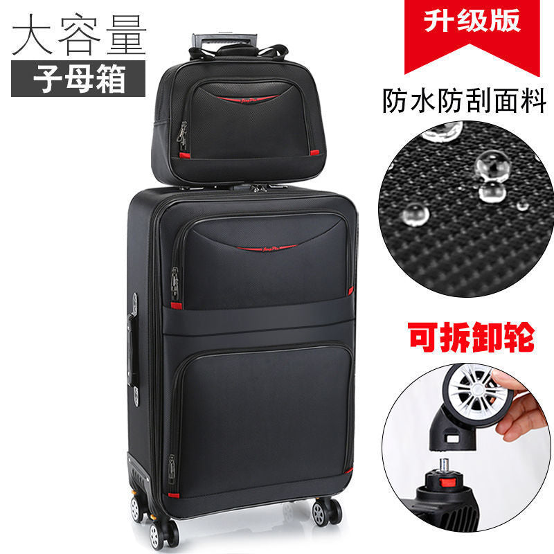 Oxford cloth suitcase women's 20 trolley case men's suitcase universal wheel 26 password suitcase 24