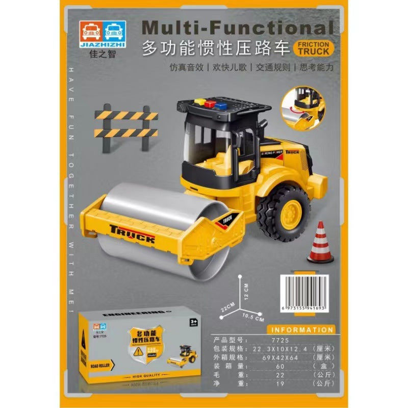 simulation engineering vehicle series multi-functional school bus mixer truck kids early education educational toy car model gift