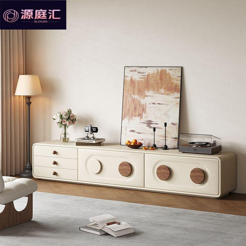 Tv cabinet floor-standing cabinet living room for home low cabinet medieval cream floor cabinetaccessible luxury wall-mounted storage integrated cabinet