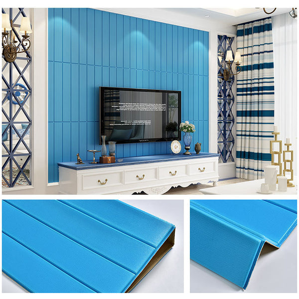 Self-adhesive 3d wood grain wall sticker Nordic style wallpaper, waterproof foam heat insulation sound absorption anti-collision soft bag wallpaper