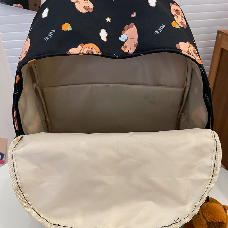 New printed cartoon children's backpack casual versatile primary and secondary school student schoolbag large-capacity junior high school student backpack