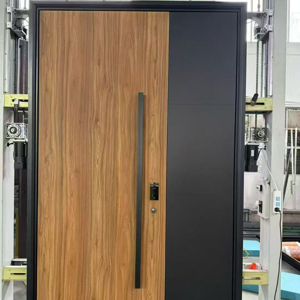 Russian door central asia turkish mdf panel door thermal insulation entrance apartment door export engineering steel security door