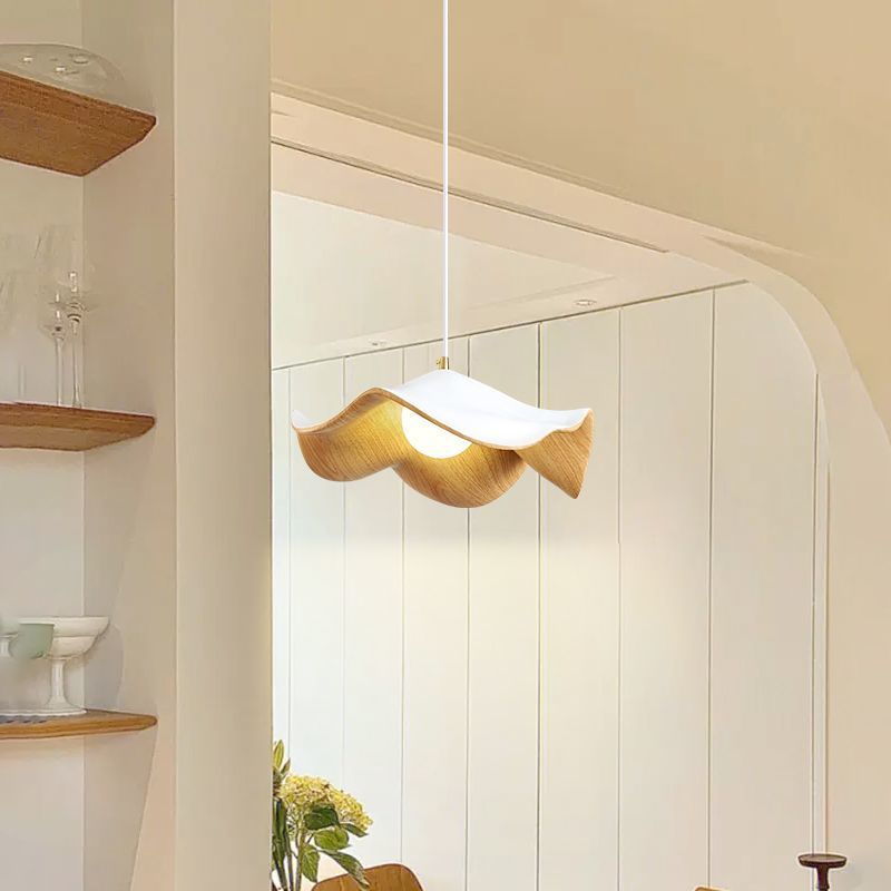 Log cream wind restaurant lighting modern minimalist led porch master bedroom light Internet celebrity ins book room ceiling light