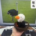 Bird series sparrow cockatiel nest singing recording waving wings bird stuffed doll pendant chick soft cute