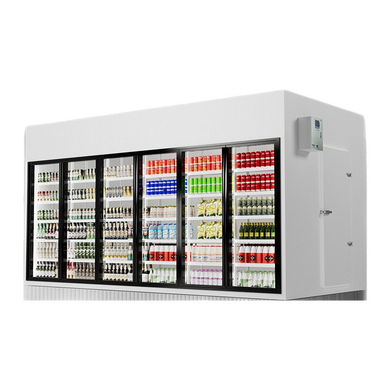 Complete set of post-supply cold storage equipment, cold storage, freezer, glass door, air curtain cabinet, display cabinet, fruit supermarket cold storage