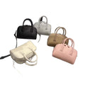 2026 bowling bag genuine leather boston bag first layer cowhide shoulder crossbody small bag k-style satchel bag women's bag