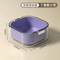 Double-layer vegetable basin suit drain basket kitchen for home plastic fruit washing tray living room coffee table new arrival vegetable basket