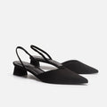 Baotou sandals for women 2024new arrivalsummercasual pointed toe square heel sandals for women high heels thin strap fashion women's flats