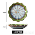 5.5inch sunflower dish-ink green