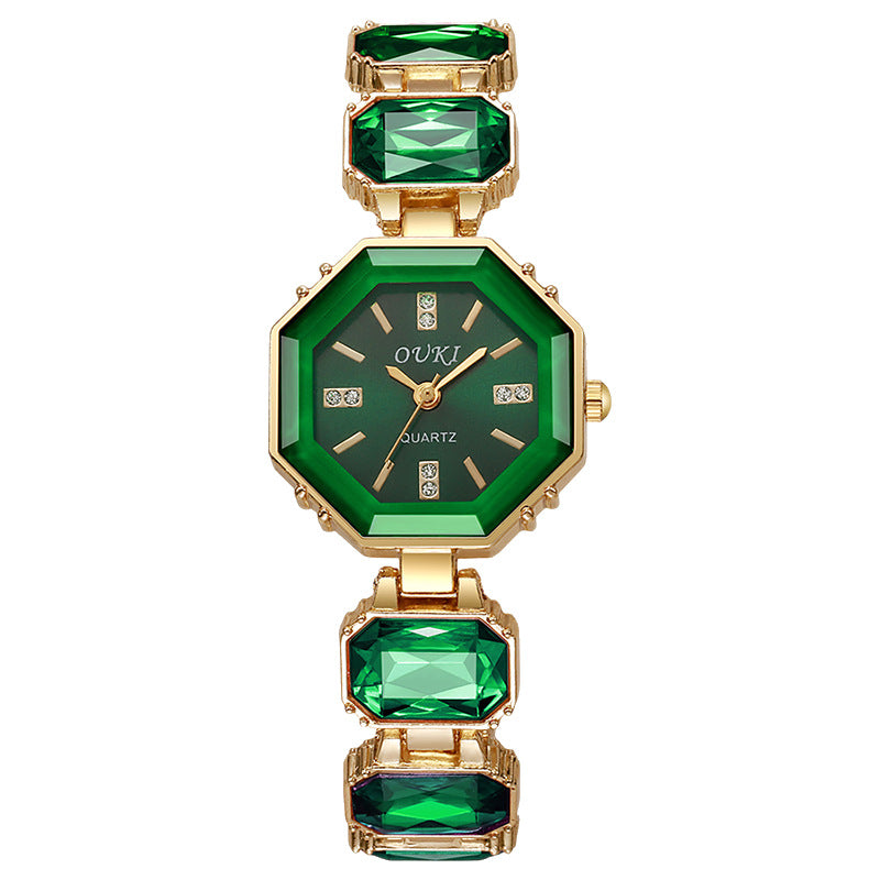 foreign trade octagonal bracelet watch women's fashion casual watch women's watch diamond-encrusted british watch manufacturer wholesale