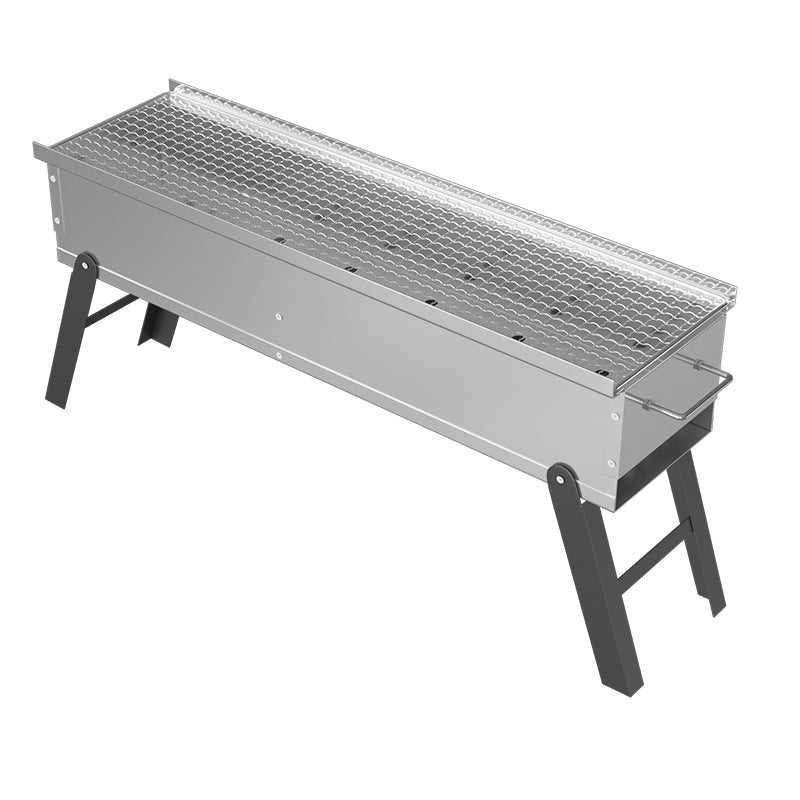 Detachable special barbecue grill multifunctional foldablethickened home outdoor charcoal barbecue welding furnace portable model