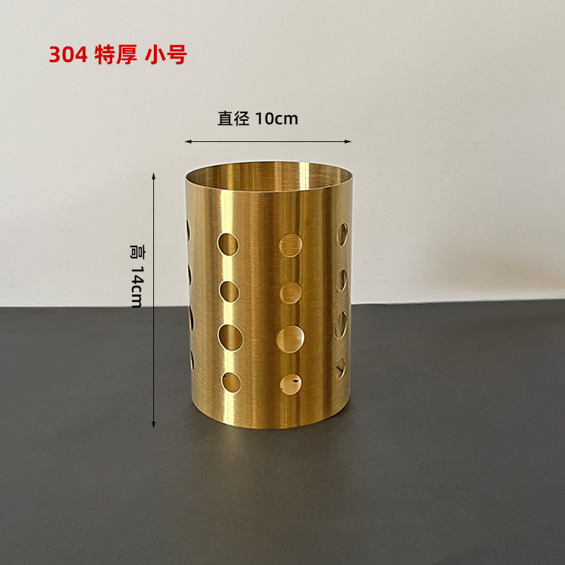 304 thickened storage tube stainless steel chopstick tube kitchen multifunctional chopstick cage for home drain chopstick bucket suit