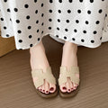 Xiaoxiangfeng sandals women's summer outwear non-slipeasiest for matchfashion imitation wood grain flatsh belt one-line slippers women's export