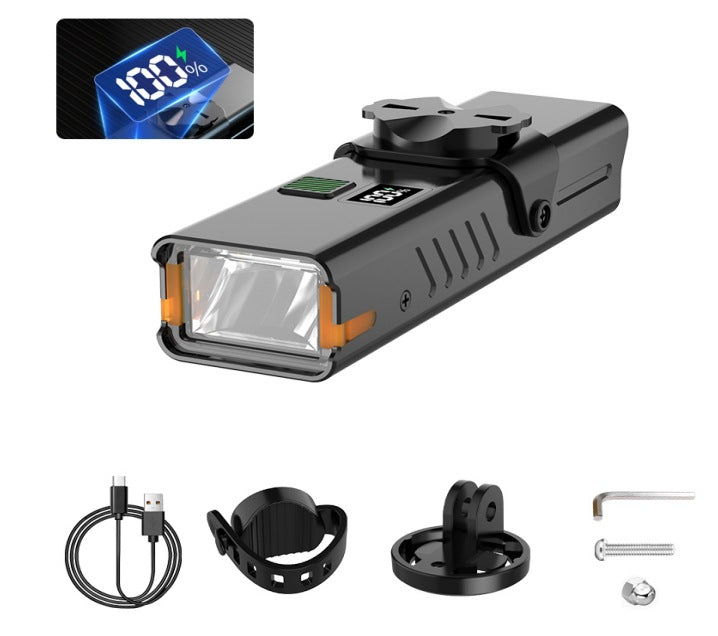 Bright light-sensitive bicycle light Aluminum alloy night lighting Side warning cutoff line Car light Children's night riding headlights