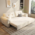 Detachable and washable velvet sofa bed, dual-purpose, foldable, integrated small apartment, cream style, storage, single and double, special price function