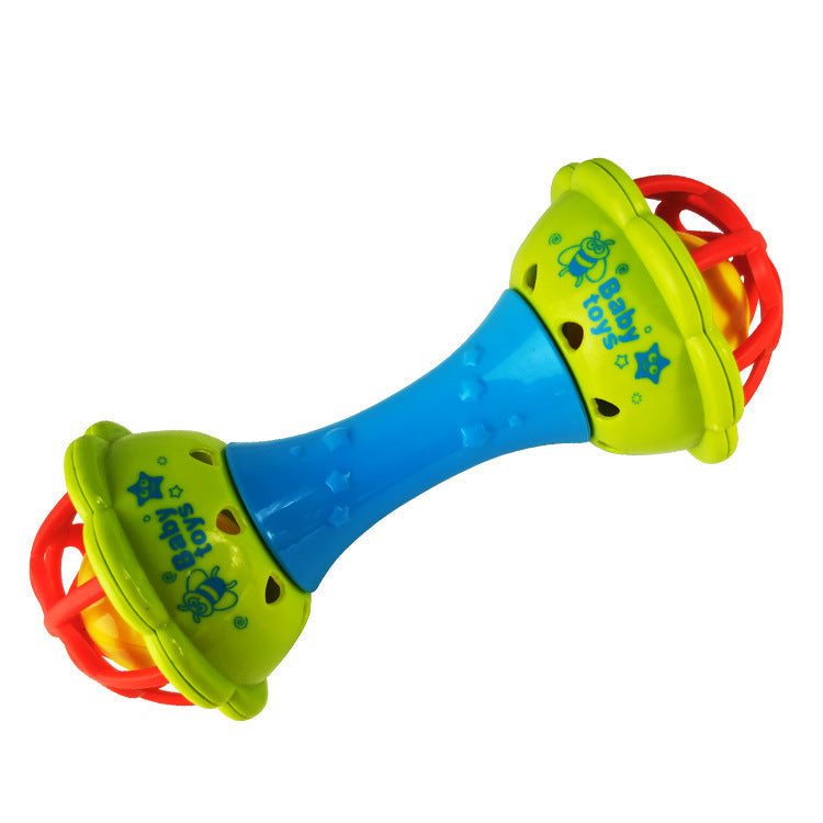 Baby hand grasping rattle ball infant teaching aids rattle puzzle fitness soft glue bell ball baby toothpaste toy wholesale