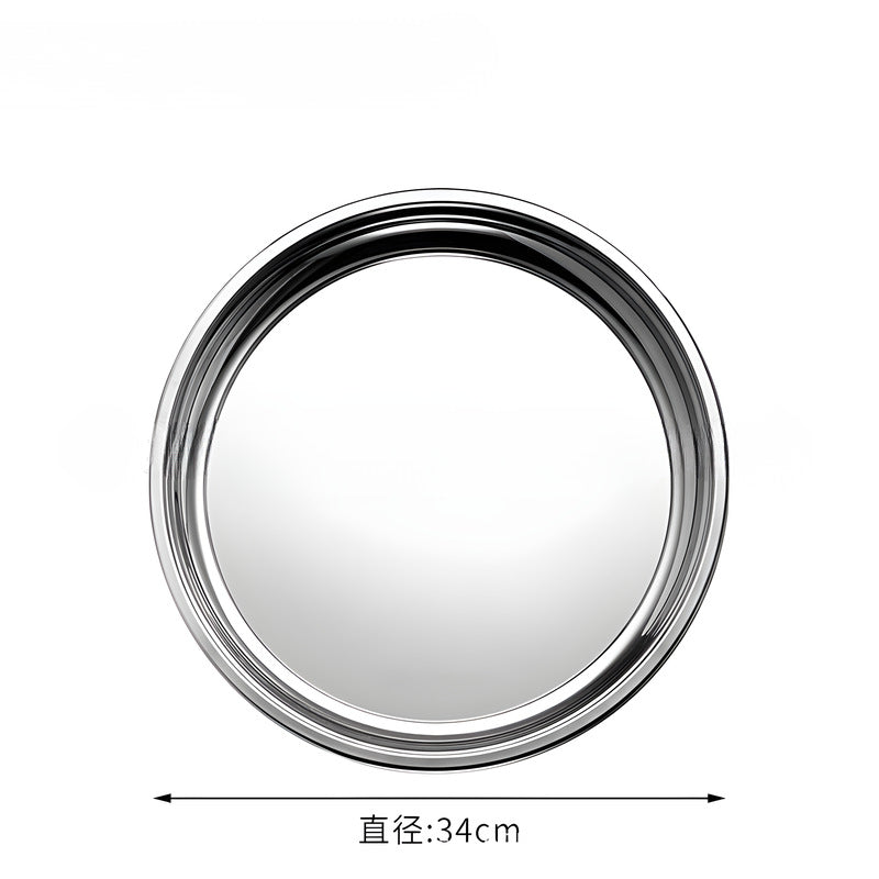 Export stainless steel tray, beautiful plate, for homeclassy jewelry storage tray, hotel commercial metal disc