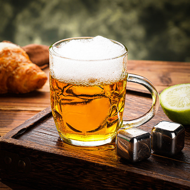 Beer mug draft beer cup for home glass water cup high-end with handle large capacity cup new arrival commercial wholesale