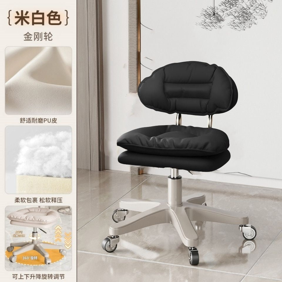 Makeup chair front desk movable computer chair backrest adjustable cloud chair modern casualpopular bar chair swivel chair