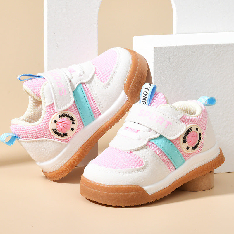 Baby boys' spring/autumn first walker shoes, 0-1-3 years old toddler functional shoes, infant soft-soled shoes, baby girl shoes