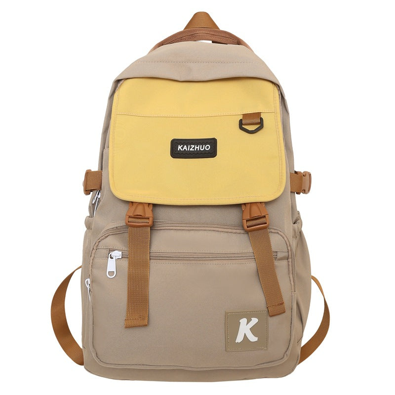 New large-capacity sturdy and durable backpack, schoolbag, high school student fashion trend backpack, computer bag