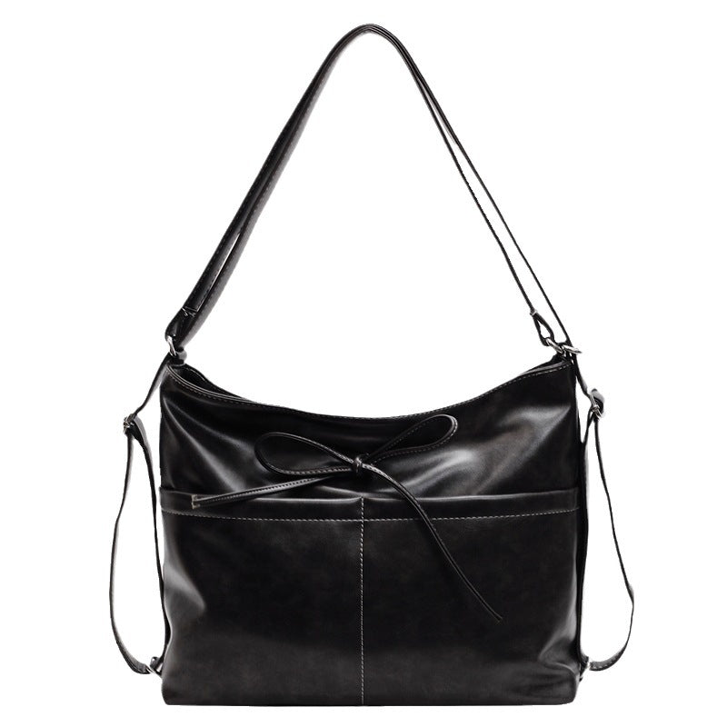 Fashion and foreign shoulder bag, large-capacity tote bag, casual big bag, women's 2025 new class commuter messenger bag