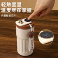 Smart coffee mug - 316 stainless steel, stylish design, car-friendly vacuum insulated thickened thermos, portable travel mug for students
