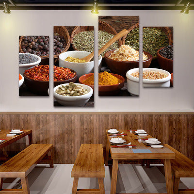 Hotel decorative painting hot pot restaurant box hanging painting creative restaurant barbecue shop seasoning wall background mural