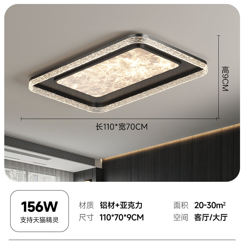 Living room light Italian minimalist light luxury Nordic high-end living room main light ultra-thin ceiling light whole house lighting package