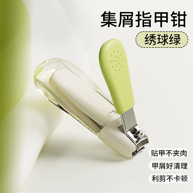 Newborn-safe anti-pinch & anti-splash nail clippers - baby care nail scissors with storage case