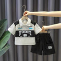 Boys' summer outfit set : stylish and cool baby clothes, trendy kids' summer short-sleeve top