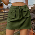 European and american cross-border e-commerce  spring/summer new arrivals:  independent store washed denim skirt with elastic waistband