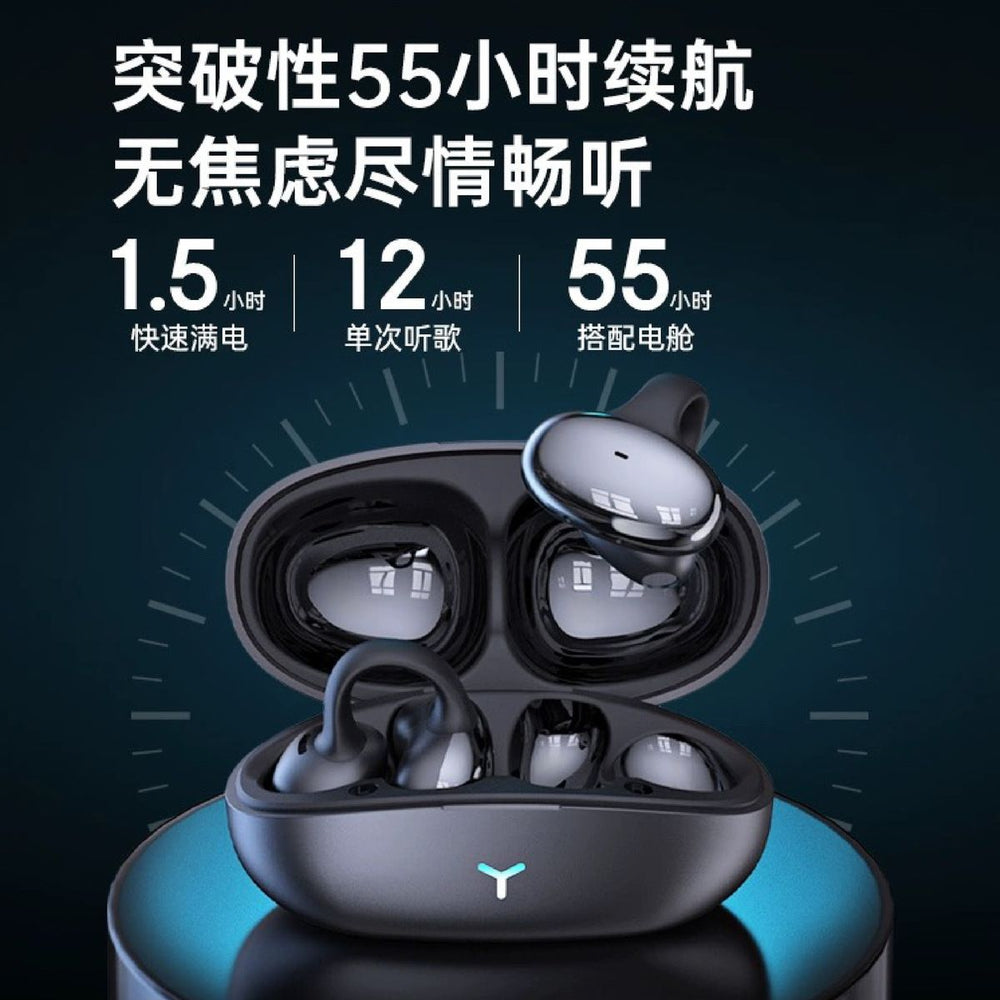Hm20 cross-border private mold true wireless bluetooth earbuds - ear clip, over-ear, noise cancelling, sports & gaming, low latency, long battery life