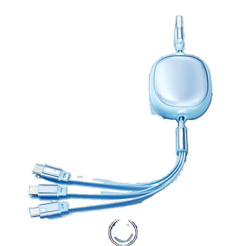 200W super fast charging data cable three-in-one suitable for Apple, Huawei, Xiaomi OPPO Honor vivo flash charging cable