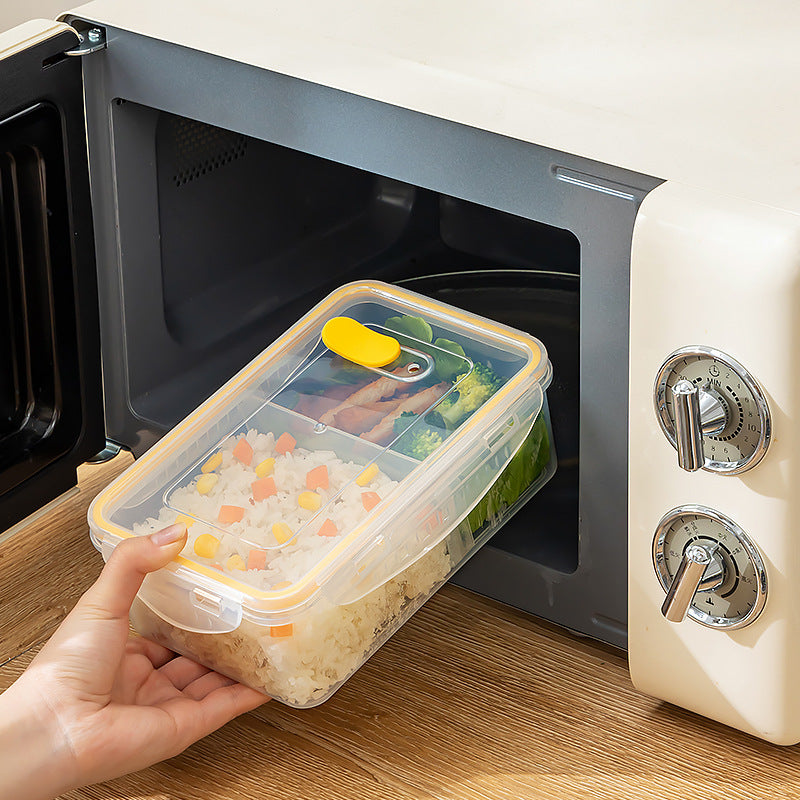 Office workers bring rice compartments, lunch boxes can be heated and sealed in microwave ovens, fresh-keeping boxes, food-grade plastic bento boxes